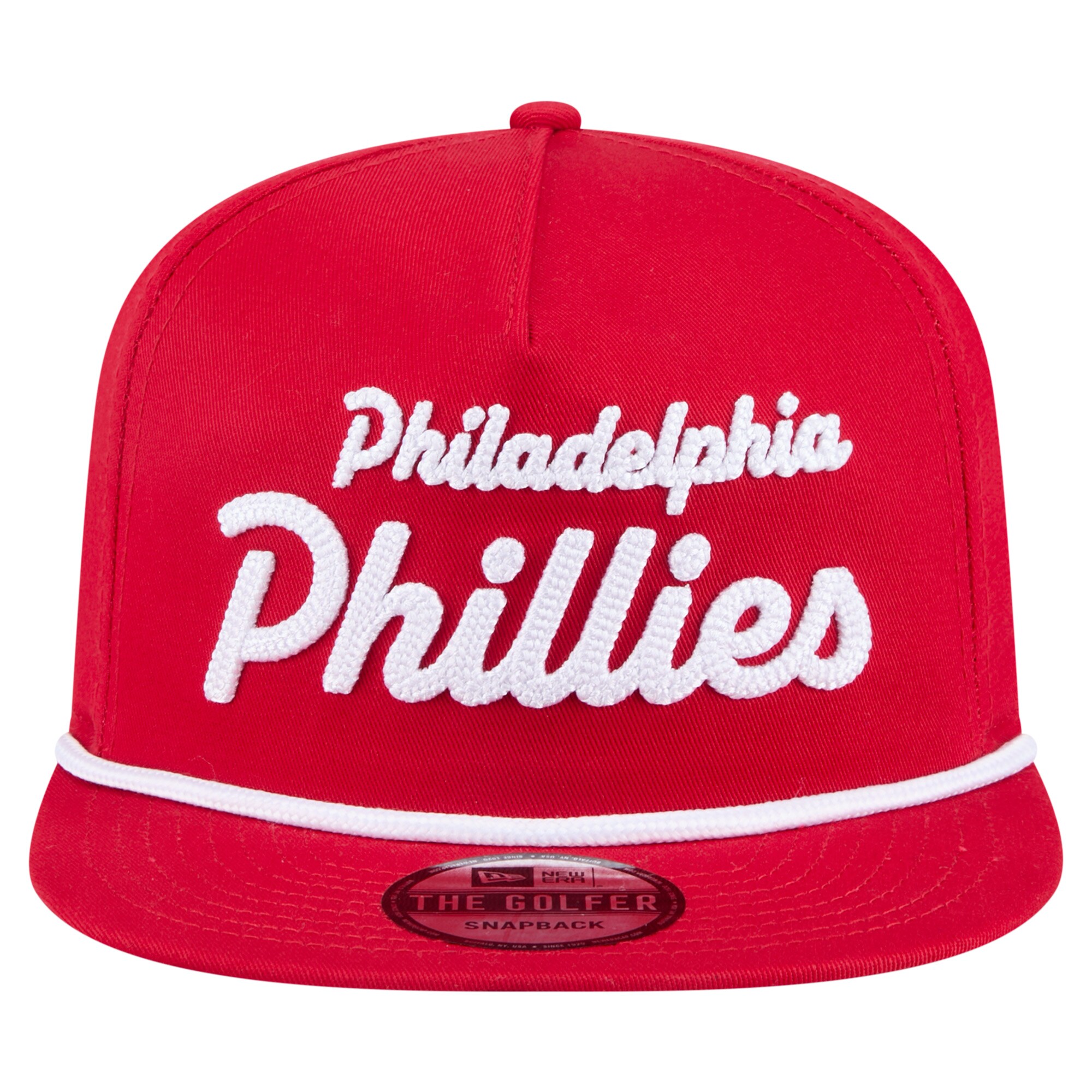 Philadelphia Phillies mens philadelphia phillies new era red team text golfer snapback hat Collection - Exclusive Jerseys, Caps, and Hats