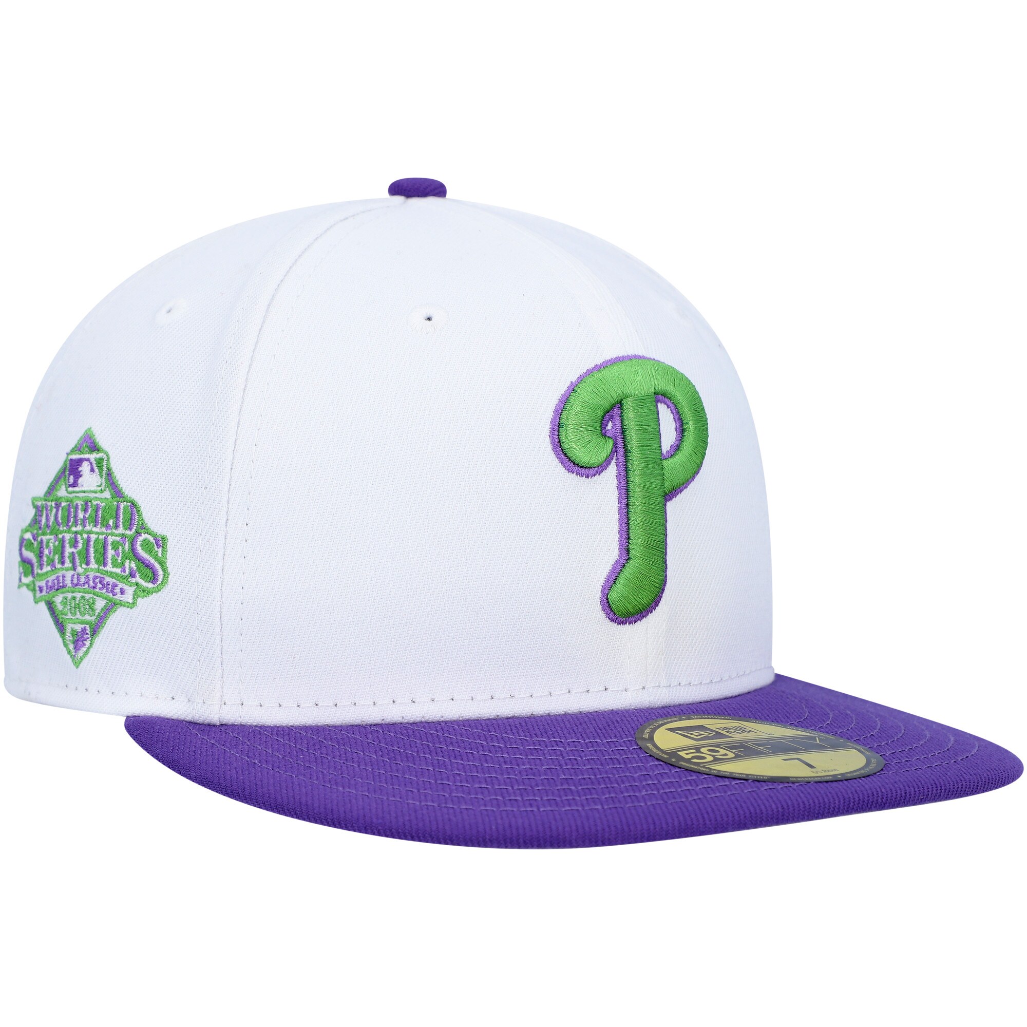 Philadelphia Phillies mens philadelphia phillies new era white 2008 world series side patch 59fifty fitted hat Collection - Exclusive Jerseys, Caps, and Hats