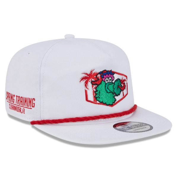 Philadelphia Phillies mens philadelphia phillies new era white 2025 spring training palm golfer adjustable hat Collection - Exclusive Jerseys, Caps, and Hats