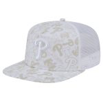 Philadelphia Phillies mens philadelphia phillies new era white logo dunes a-frame trucker 9fifty snapback hat Collection - Exclusive Jerseys, Caps, and Hats