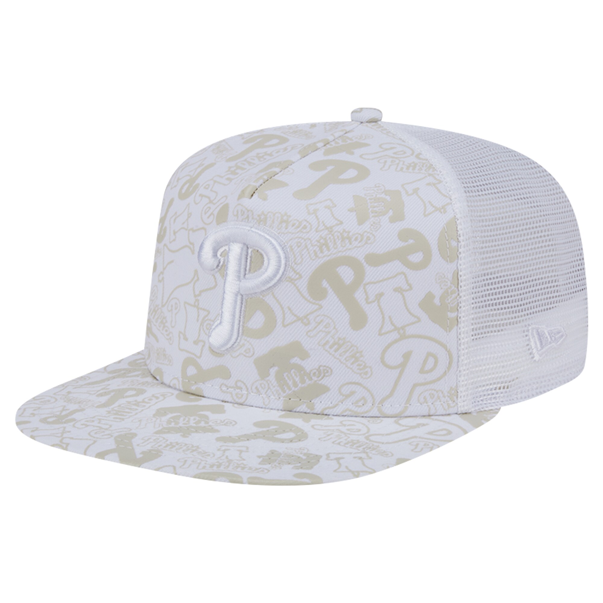 Philadelphia Phillies mens philadelphia phillies new era white logo dunes a-frame trucker 9fifty snapback hat Collection - Exclusive Jerseys, Caps, and Hats