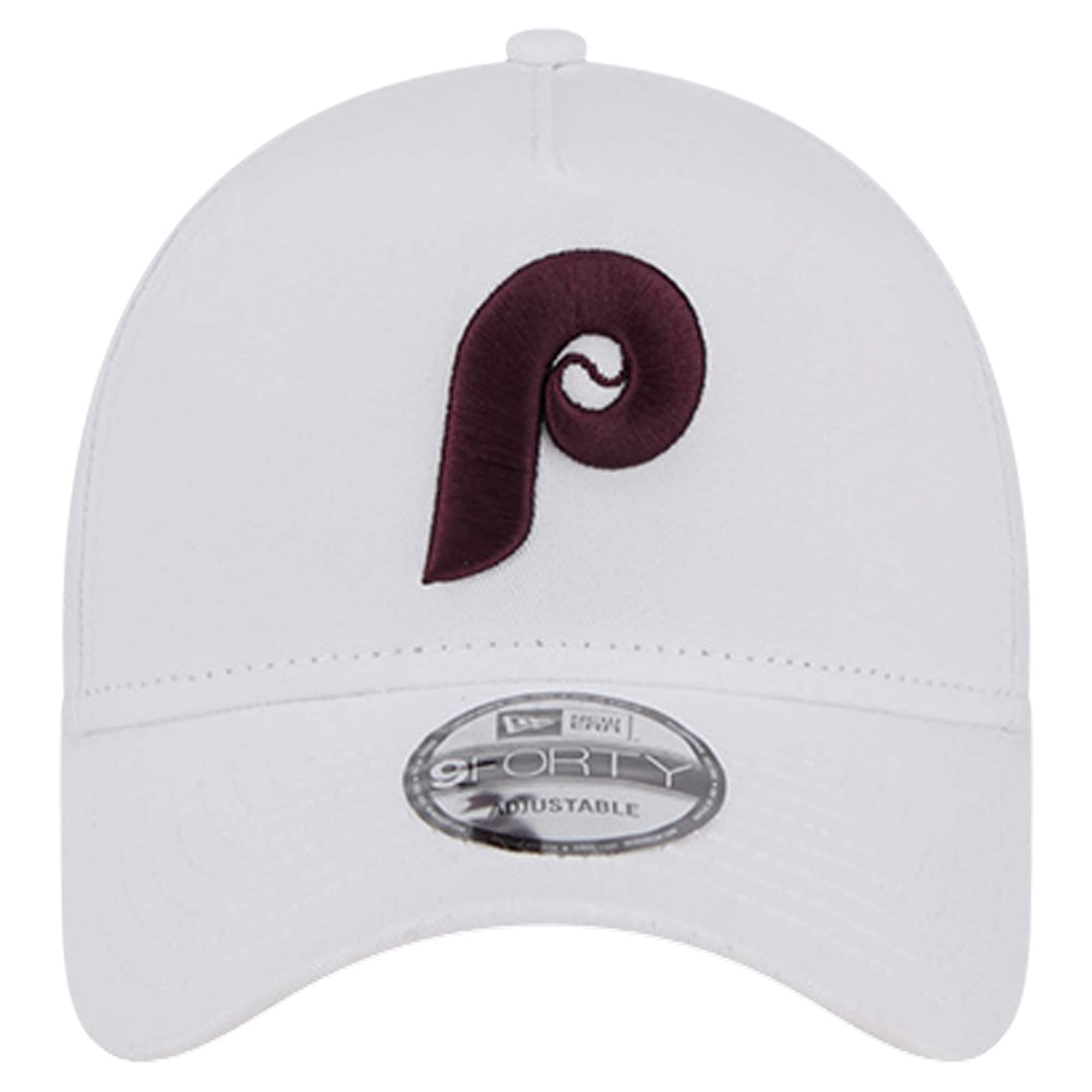 Philadelphia Phillies mens philadelphia phillies new era white tc a-frame 9forty adjustable hat 201194489 Collection - Exclusive Jerseys, Caps, and Hats