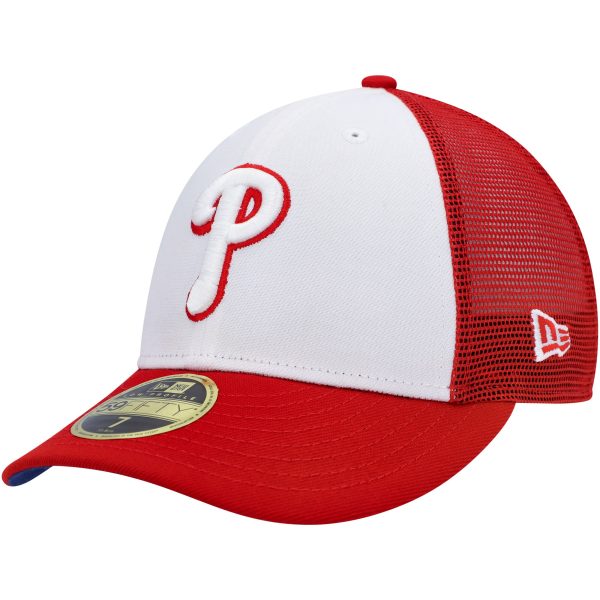 Philadelphia Phillies mens philadelphia phillies new era whitered 2023 on-field batting practice low profile 59fifty fitted hat Collection - Exclusive Jerseys, Caps, and Hats