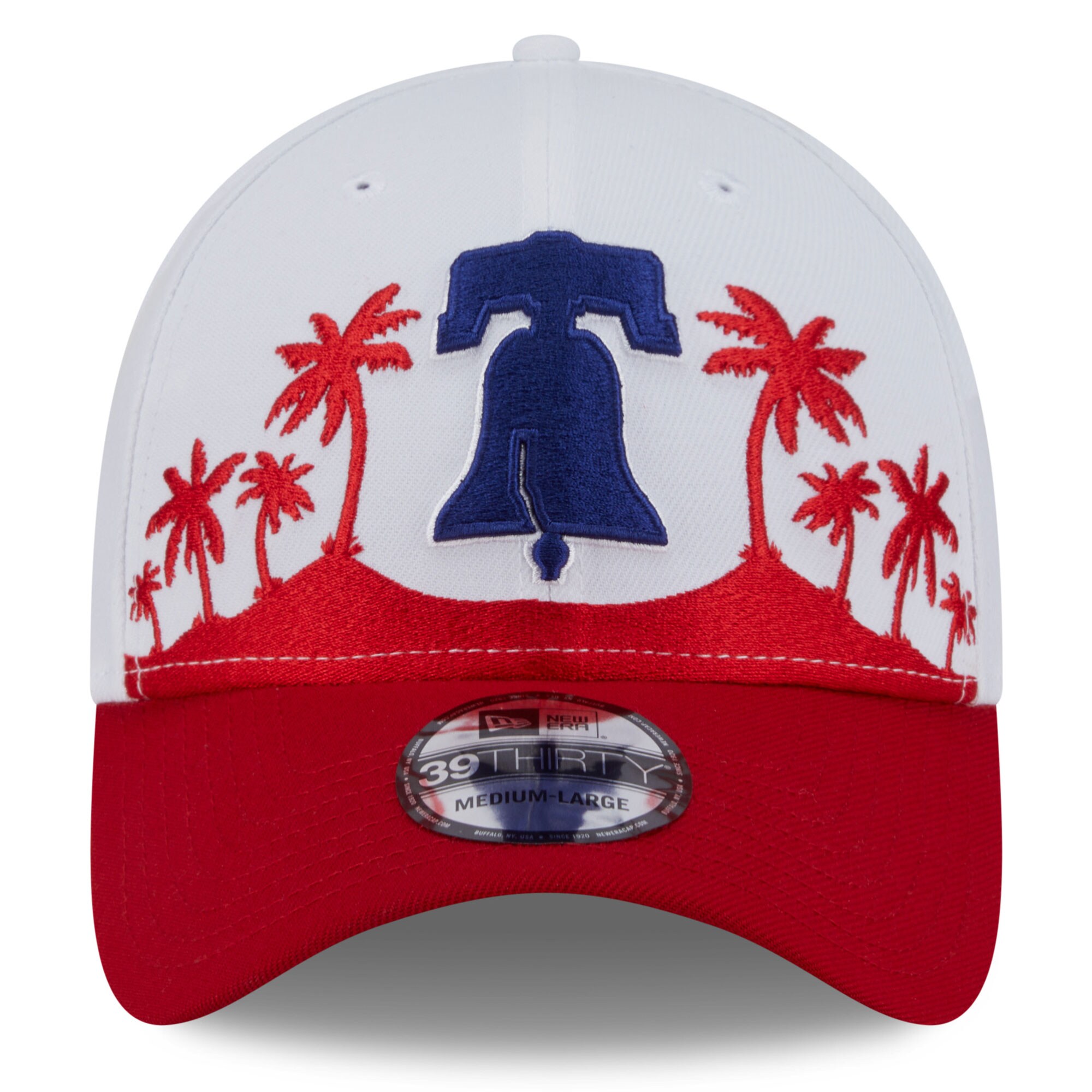 Philadelphia Phillies mens philadelphia phillies new era whitered 2025 spring training landscape 39thirty flex hat Collection - Exclusive Jerseys, Caps, and Hats