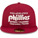 Philadelphia Phillies mens philadelphia phillies new era x diet starts monday maroon spring training novelty collection 59fifty fitted hat Collection - Exclusive Jerseys, Caps, and Hats