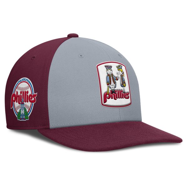 Philadelphia Phillies mens philadelphia phillies nike grayburgundy pro performance snapback hat Collection - Exclusive Jerseys, Caps, and Hats