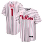 Philadelphia Phillies mens philadelphia phillies nike white 1 dad home replica jersey Collection - Exclusive Jerseys, Caps, and Hats