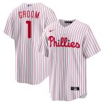 Philadelphia Phillies mens philadelphia phillies nike white 1 groom home replica jersey Collection - Exclusive Jerseys, Caps, and Hats