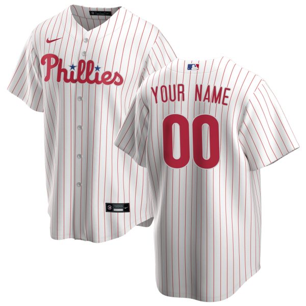 Philadelphia Phillies mens philadelphia phillies nike white home replica custom jersey Collection - Exclusive Jerseys, Caps, and Hats
