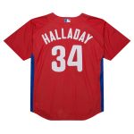 Philadelphia Phillies mens philadelphia phillies roy halladay mitchell  ness red cooperstown collection 2010 batting practice jersey Collection - Exclusive Jerseys, Caps, and Hats