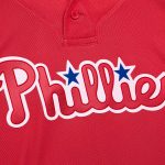 Philadelphia Phillies mens philadelphia phillies roy halladay mitchell  ness red cooperstown collection 2010 batting practice jersey Collection - Exclusive Jerseys, Caps, and Hats