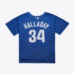 Philadelphia Phillies mens philadelphia phillies roy halladay mitchell  ness royal 2010 authentic batting practice pullover jersey Collection - Exclusive Jerseys, Caps, and Hats
