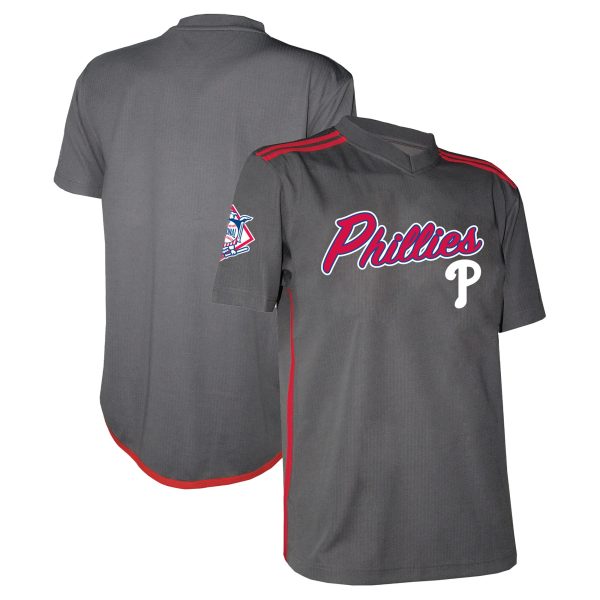 Philadelphia Phillies mens philadelphia phillies stitches charcoal team v-neck jersey Collection - Exclusive Jerseys, Caps, and Hats