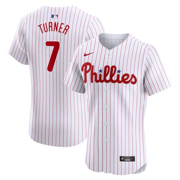 Philadelphia Phillies mens philadelphia phillies trea turner nike white home elite jersey Collection - Exclusive Jerseys, Caps, and Hats