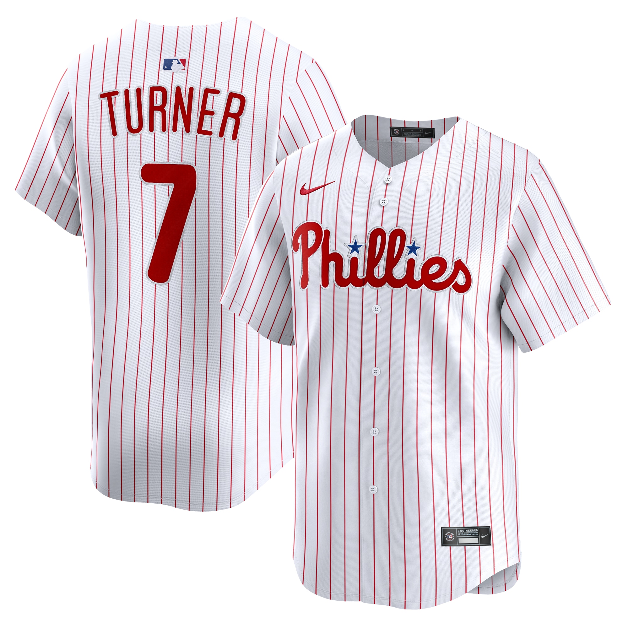 Philadelphia Phillies mens philadelphia phillies trea turner nike white home limited player jersey Collection - Exclusive Jerseys, Caps, and Hats