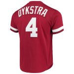 Philadelphia Phillies mitchell  ness lenny dykstra philadelphia phillies cooperstown collection mesh batting practice jersey – scarlet Collection - Exclusive Jerseys, Caps, and Hats