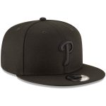 Philadelphia Phillies philadelphia phillies new era black on black 9fifty team snapback adjustable hat – black Collection - Exclusive Jerseys, Caps, and Hats