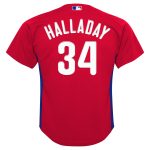 Philadelphia Phillies preschool philadelphia phillies roy halladay mitchell  ness red cooperstown collection mesh batting practice jersey Collection - Exclusive Jerseys, Caps, and Hats