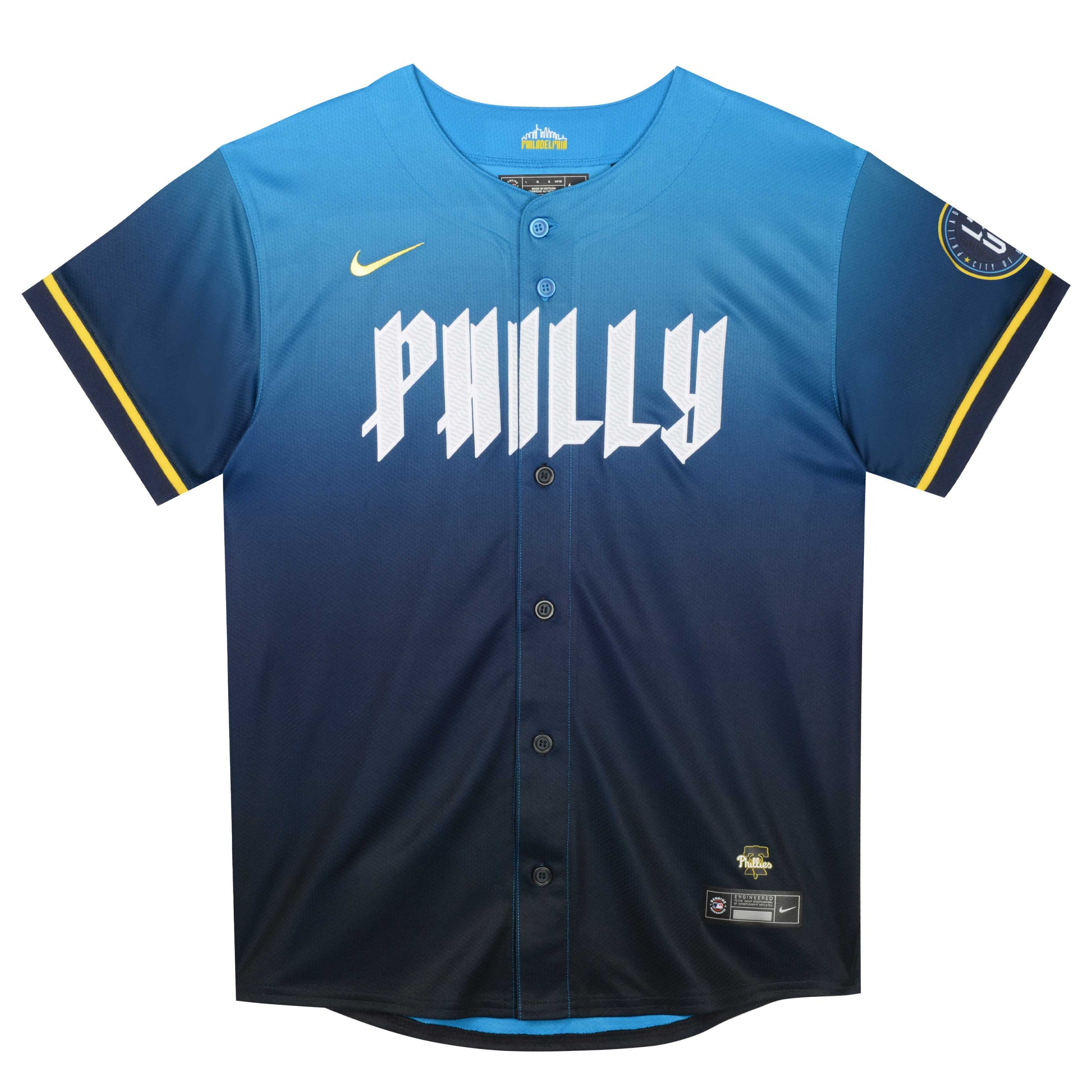 Philadelphia Phillies preschool philadelphia phillies zack wheeler nike blue 2024 city connect limited player jersey Collection - Exclusive Jerseys, Caps, and Hats