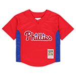 Philadelphia Phillies toddler philadelphia phillies roy halladay mitchell  ness red cooperstown collection mesh batting practice jersey Collection - Exclusive Jerseys, Caps, and Hats