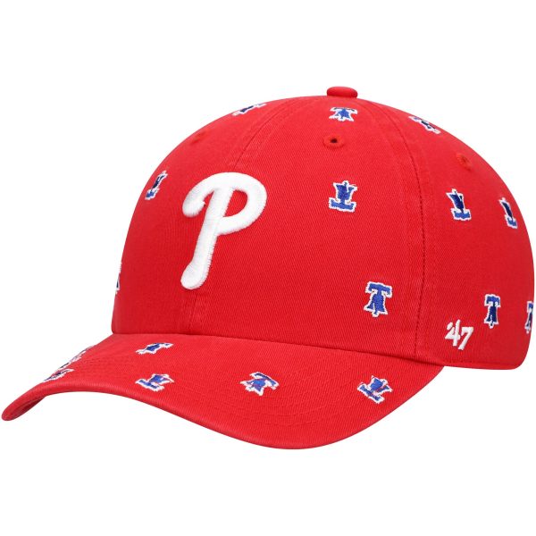 Philadelphia Phillies womens philadelphia phillies 47 red confetti clean up adjustable hat Collection - Exclusive Jerseys, Caps, and Hats