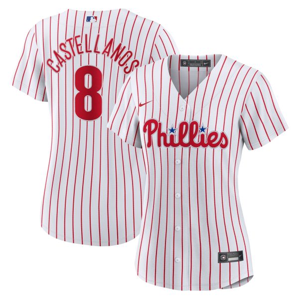 Philadelphia Phillies womens philadelphia phillies nick castellanos nike white home replica player jersey Collection - Exclusive Jerseys, Caps, and Hats
