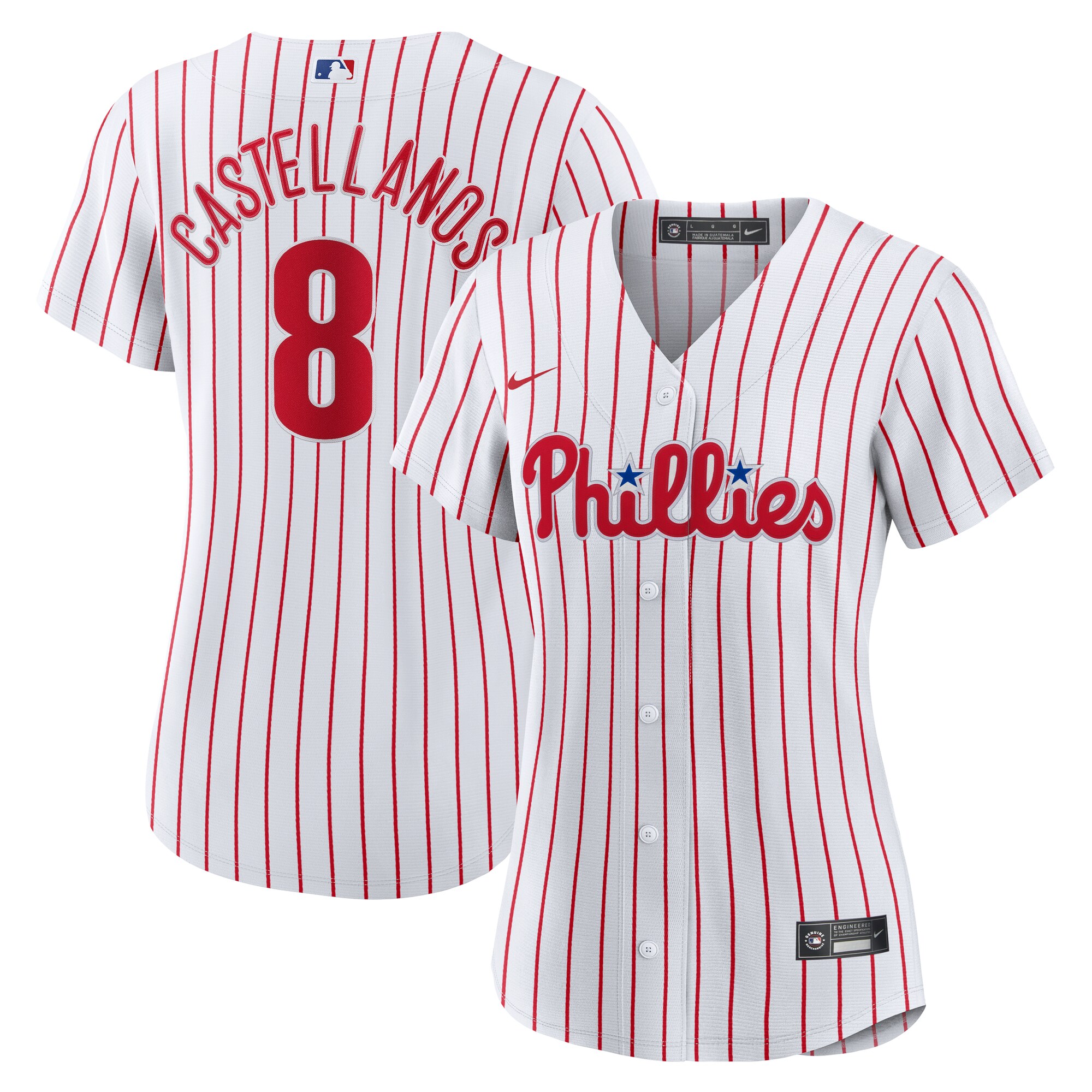 Philadelphia Phillies womens philadelphia phillies nick castellanos nike white home replica player jersey Collection - Exclusive Jerseys, Caps, and Hats