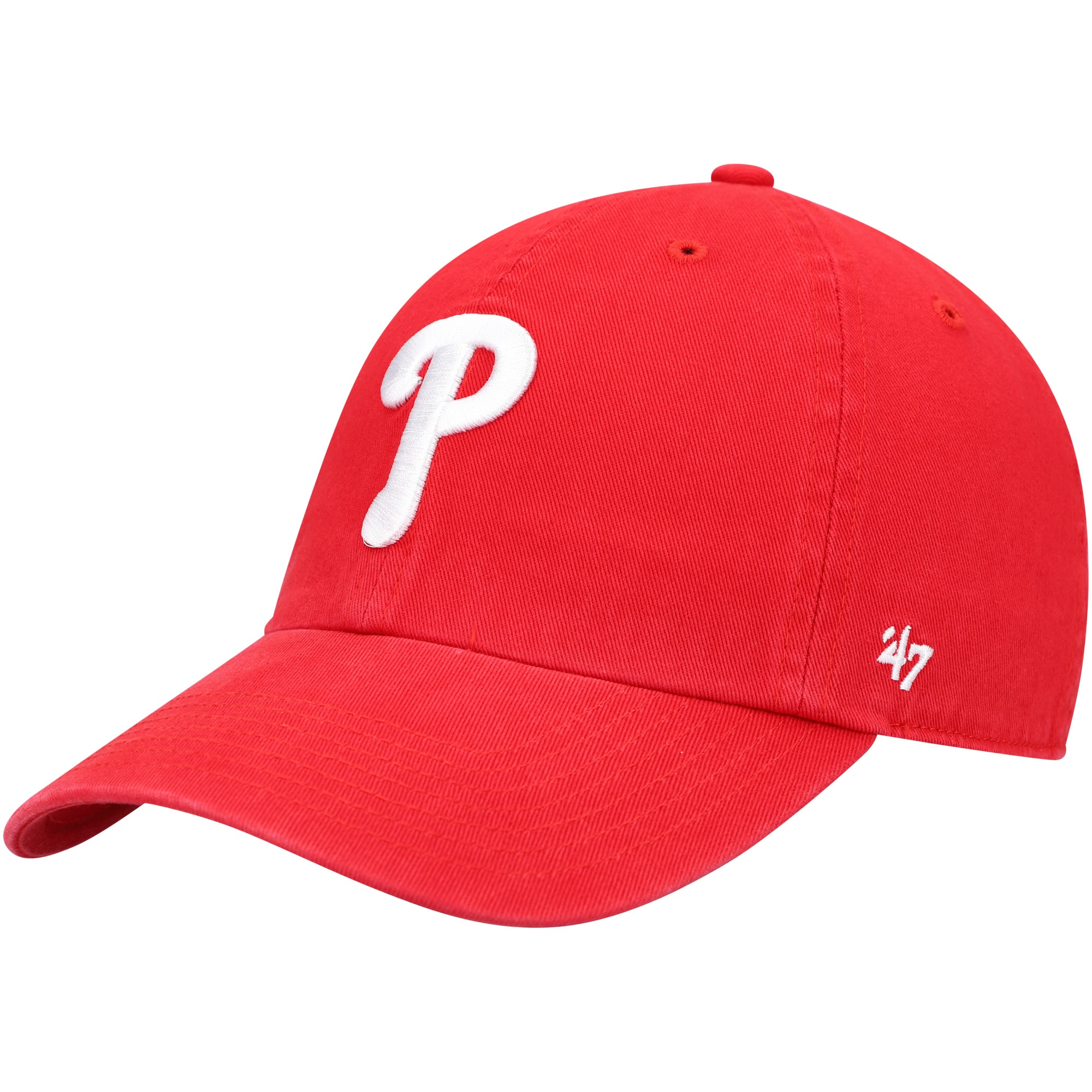 Philadelphia Phillies youth philadelphia phillies 47 red team logo clean up adjustable hat Collection - Exclusive Jerseys, Caps, and Hats