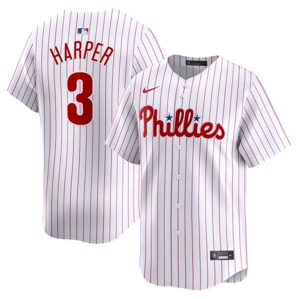 Philadelphia Phillies youth philadelphia phillies bryce harper nike white home limited player jersey Collection - Exclusive Jerseys, Caps, and Hats