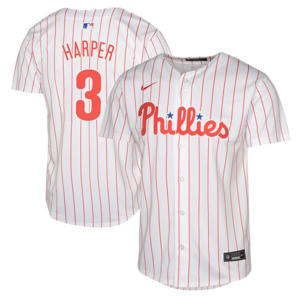 Philadelphia Phillies youth philadelphia phillies bryce harper nike white limited player jersey Collection - Exclusive Jerseys, Caps, and Hats