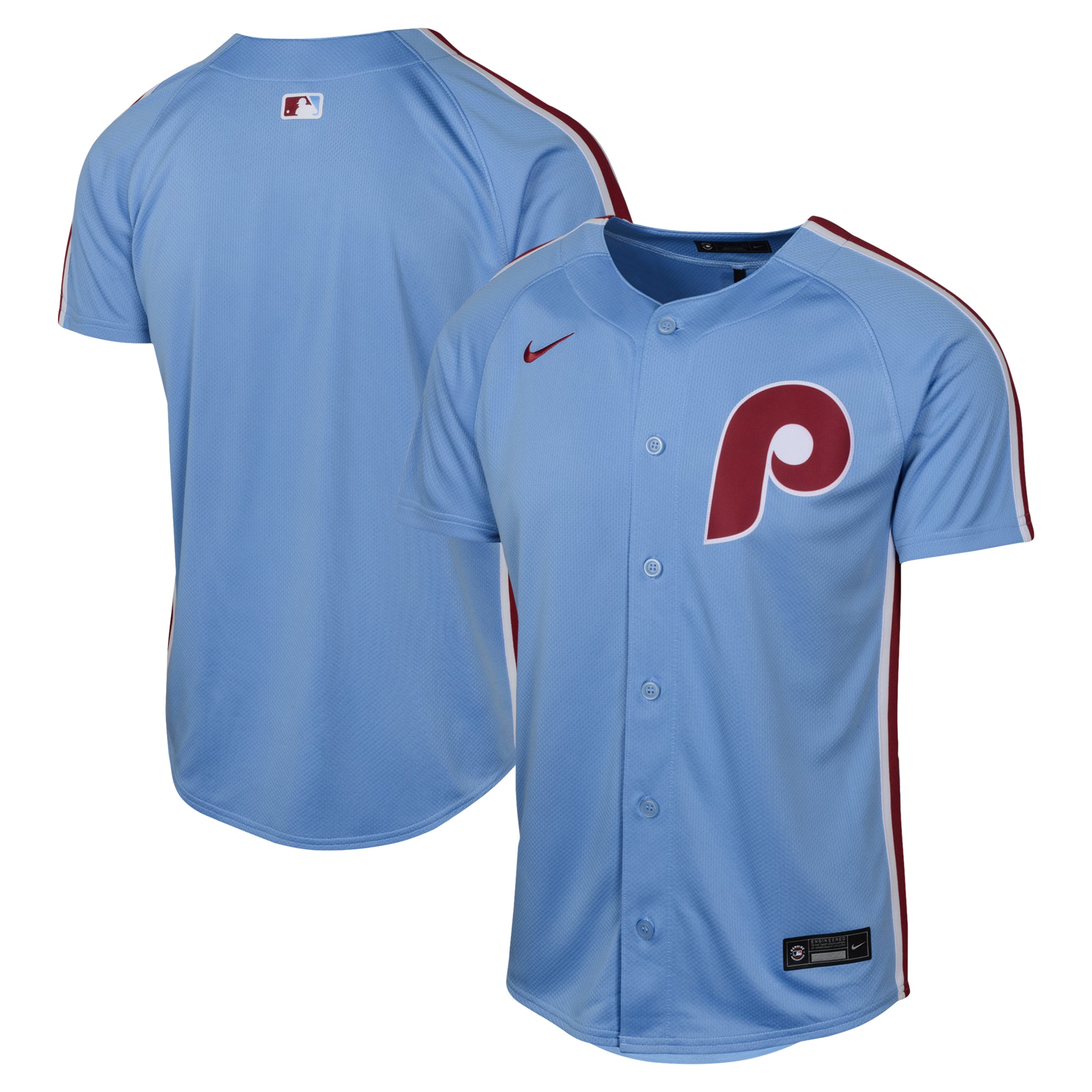 Philadelphia Phillies youth philadelphia phillies nikelight blue alternate limited jersey Collection - Exclusive Jerseys, Caps, and Hats