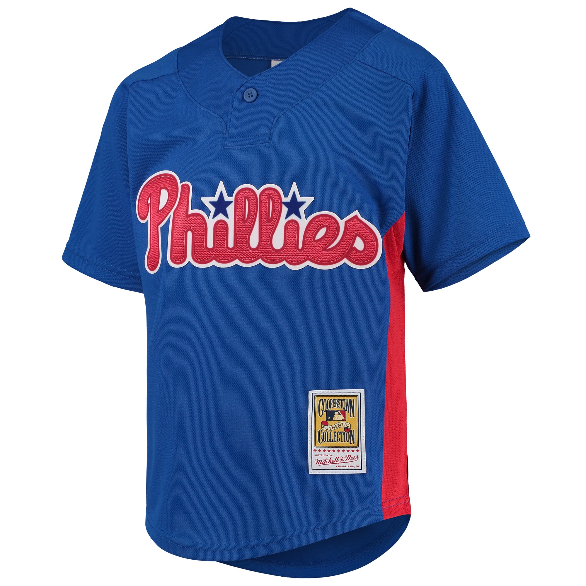 Philadelphia Phillies youth philadelphia phillies roy halladay mitchell  ness royal cooperstown collection mesh batting practice jersey 4675871 Collection - Exclusive Jerseys, Caps, and Hats