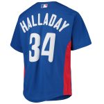 Philadelphia Phillies youth philadelphia phillies roy halladay mitchell  ness royal cooperstown collection mesh batting practice jersey 4675871 Collection - Exclusive Jerseys, Caps, and Hats