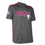 Philadelphia Phillies youth philadelphia phillies stitches charcoal team v-neck jersey Collection - Exclusive Jerseys, Caps, and Hats