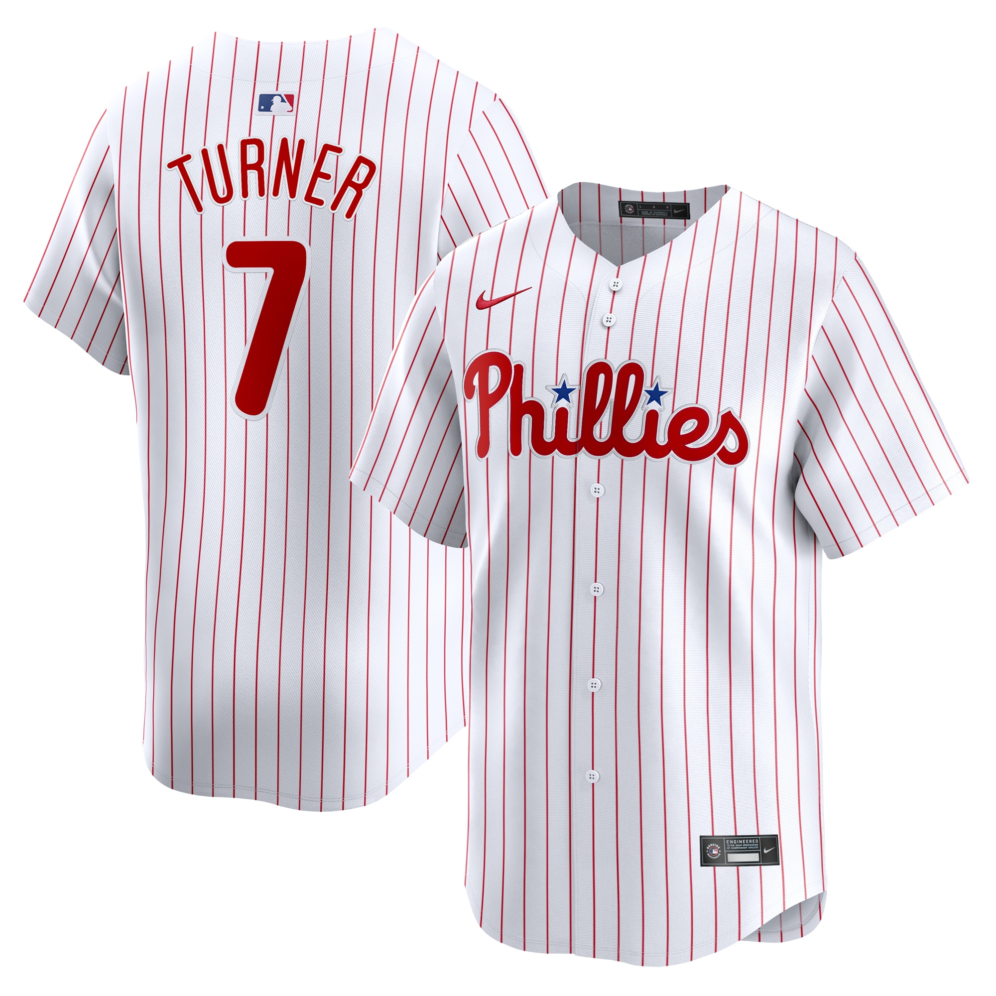 Philadelphia Phillies youth philadelphia phillies trea turner nike white home limited player jersey Collection - Exclusive Jerseys, Caps, and Hats