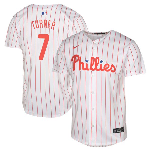 Philadelphia Phillies youth philadelphia phillies trea turner nike white limited player jersey Collection - Exclusive Jerseys, Caps, and Hats